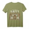 Distressed Put On A Happy Radio Design Musikliebhaber T-Shirt – Vintage Radio & Rock'n'Roll Motiv für Musikfans