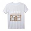 Distressed Put On A Happy Radio Design Musikliebhaber T-Shirt – Vintage Radio & Rock'n'Roll Motiv für Musikfans