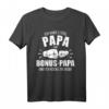 Papa & Bonus Papa Fäuste T-Shirt – Lustiges Vatertagsgeschenk für Stiefväter und Bonusväter