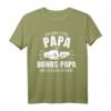 Papa & Bonus Papa Fäuste T-Shirt – Lustiges Vatertagsgeschenk für Stiefväter und Bonusväter
