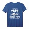 Papa & Bonus Papa Fäuste T-Shirt – Lustiges Vatertagsgeschenk für Stiefväter und Bonusväter