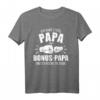 Papa & Bonus Papa Fäuste T-Shirt – Lustiges Vatertagsgeschenk für Stiefväter und Bonusväter