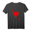 Herz Ass T-Shirt - Lustiges Kartenmotiv für Poker, Casino, Junggesellenabschied & Karneval Gruppenlook
