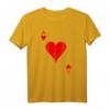 Herz Ass T-Shirt - Lustiges Kartenmotiv für Poker, Casino, Junggesellenabschied & Karneval Gruppenlook