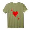 Herz Ass T-Shirt - Lustiges Kartenmotiv für Poker, Casino, Junggesellenabschied & Karneval Gruppenlook