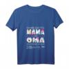 Lustiges Mama & Oma T-Shirt mit V-Ausschnitt – Perfektes Muttertags- & Geburtstagsgeschenk für Mama und Oma