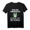 Kinder Bye Bye Tschüss Kindergarten Ich Rocke Jetzt Die Schule Rock T-Shirt – Lustiges Einschulungsgeschenk für Erstklässler zum Schulbeginn 2021