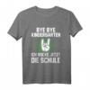 Kinder Bye Bye Tschüss Kindergarten Ich Rocke Jetzt Die Schule Rock T-Shirt – Lustiges Einschulungsgeschenk für Erstklässler zum Schulbeginn 2021