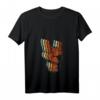 Damen Teufelshörne Zeichen Retro Vintage Metal Fork Pommesgabel T-Shirt mit V-Ausschnitt – Perfektes Geschenk für Rock- und Metal-Fans und Musiker