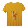 Damen Teufelshörne Zeichen Retro Vintage Metal Fork Pommesgabel T-Shirt mit V-Ausschnitt – Perfektes Geschenk für Rock- und Metal-Fans und Musiker