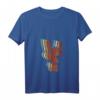 Damen Teufelshörne Zeichen Retro Vintage Metal Fork Pommesgabel T-Shirt mit V-Ausschnitt – Perfektes Geschenk für Rock- und Metal-Fans und Musiker
