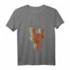 Damen Teufelshörne Zeichen Retro Vintage Metal Fork Pommesgabel T-Shirt mit V-Ausschnitt – Perfektes Geschenk für Rock- und Metal-Fans und Musiker