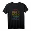 It's Only Rock And Roll Used-Look Vintage T-Shirt - Perfekt für Rockkonzerte, Festivals & Musikliebhaber im Retro-Style