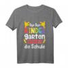 Kinder Bye Bye Kindergarten Ich Rock Jetzt Die Schule Einschulung T-Shirt – Lustiges Schulstart Outfit für Jungen und Mädchen, Perfekt als Geschenk zum Schulanfang