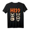 Hiss Funny Cats Kittens Rock Rockin T-Shirt – Lustiges Katzenliebhaber Design für Tierfreunde & Rockfans