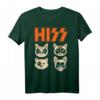 Hiss Funny Cats Kittens Rock Rockin T-Shirt – Lustiges Katzenliebhaber Design für Tierfreunde & Rockfans