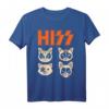 Hiss Funny Cats Kittens Rock Rockin T-Shirt – Lustiges Katzenliebhaber Design für Tierfreunde & Rockfans