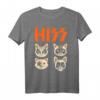 Hiss Funny Cats Kittens Rock Rockin T-Shirt – Lustiges Katzenliebhaber Design für Tierfreunde & Rockfans