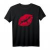 Kuss Lippen T-Shirt für Singles & Verliebte - Romantisches, Trendiges Shirt für Dates und besondere Anlässe