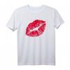Kuss Lippen T-Shirt für Singles & Verliebte - Romantisches, Trendiges Shirt für Dates und besondere Anlässe