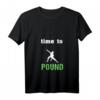 Damen Time to Pound Workout Fitness T-Shirt für Instruktorinnen & Rockerinnen mit V-Ausschnitt – Leichtes, stylisches Sportshirt für Power-Workouts