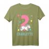 Kinder Charlotte Mädchen Einhorn Ich bin 2 Jahre alt Geburtstags T-Shirt - Perfekt für den 2. Kindergeburtstag und Einhorn Fans