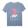 Kinder Charlotte Mädchen Einhorn Ich bin 2 Jahre alt Geburtstags T-Shirt - Perfekt für den 2. Kindergeburtstag und Einhorn Fans