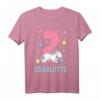 Kinder Charlotte Mädchen Einhorn Ich bin 2 Jahre alt Geburtstags T-Shirt - Perfekt für den 2. Kindergeburtstag und Einhorn Fans