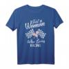 Nur eine Frau, die liebt Racing T-Shirt – Perfektes Geschenk für Damen, Mädchen & Motorsportfans zum Geburtstag, Muttertag oder Jubiläum