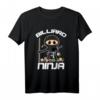 Billard Ninja T-Shirt für Spieler und Fans – Lustiges Billard-Design, ideales Geschenk für Freunde und Kinder