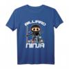 Billard Ninja T-Shirt für Spieler und Fans – Lustiges Billard-Design, ideales Geschenk für Freunde und Kinder