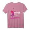 Echte Mädchen spielen Volleyball T-Shirt - Perfekte Geschenkidee für Geburtstage, Weihnachten und besondere Tage