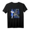 Schottischer Dudelsack Spieler T-Shirt - Destroy Silence with Pipes! Perfektes Geschenk für Schottlandfans und Dudelsackliebhaber