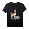 HapDuck Rollschuhfahrer T-Shirt mit Lama und Alpaka - Lustiges Geschenk für Skater, Party & Skate-Events