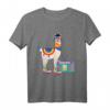 HapDuck Rollschuhfahrer T-Shirt mit Lama und Alpaka - Lustiges Geschenk für Skater, Party & Skate-Events
