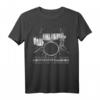 Schlagzeuger T-Shirt - Lustiges Drumset Design mit 'I Destroy Silence' für Drummer, Percussionisten & Musiklehrer als Geburtstags- oder Weihnachtsgeschenk