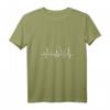 Damen Saxophon Heartbeat T-Shirt - Perfektes Mode-Design für Jazzmusikerinnen & Saxophonliebhaberinnen mit V-Ausschnitt