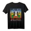 Ich mag Bier Schach 3 Menschen Lustiges T-Shirt – Perfekt für Schachliebhaber, Familien & Turniere, Geschenkidee für Männer & Frauen