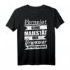 Drummer Shirt Schlagzeuger Geschenk - Lustiges T-Shirt für Schlagzeugspieler, ideal zu Geburtstag & Weihnachten, inklusive witzigem Spruch