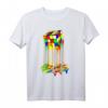 Lustiges Schmelzendes Rubik Würfel T-Shirt – Perfektes Geschenk für Puzzle- und Mathematikliebhaber zu Geburtstagen, Weihnachten & Feiertagen