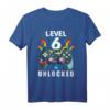 Kids Level 6 Unlocked Video Gamer T-Shirt – Perfektes Geburtstagsgeschenk für 6-Jährige, Jungen und Mädchen, Level 6 erreicht, Gaming Outfit für Kinder
