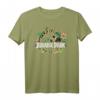 HapDuck T-Rex Tropical Floral Logo T-Shirt - Offiziell Lizenzierte Geburtstagskleidung für Dinosaurier-Fans