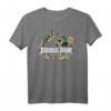 HapDuck T-Rex Tropical Floral Logo T-Shirt - Offiziell Lizenzierte Geburtstagskleidung für Dinosaurier-Fans