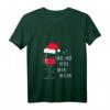 Lustiges Weihnachtsoutfit Damen mit Weinmotiv - Nikolaus Mütze Xmas T-Shirt für Weihnachtsfeiern & Weinliebhaber