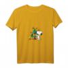 HapDuck Snoopy Woodstock Feiertags-Baum T-Shirt mit V-Ausschnitt - Lizenziertes Peanuts Design für Geburtstags- und Feiertagsfeiern