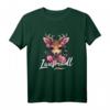 Hirsch T-Shirt Damen Trachtenshirt Dirndl Shirt für Oktoberfest & Volksfest - Lustiges bayerisches Trachten T-Shirt mit Hirschmotiv