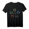 Magic: The Gathering Colored Mana Symbols T-Shirt - Offizielles Merch für Fans und Sammler