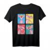 Pink Panther Colorful Portrait Panels T-Shirt - Lizenziertes, buntes Cartoon-Design für Fans