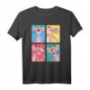 Pink Panther Colorful Portrait Panels T-Shirt - Lizenziertes, buntes Cartoon-Design für Fans