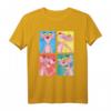 Pink Panther Colorful Portrait Panels T-Shirt - Lizenziertes, buntes Cartoon-Design für Fans